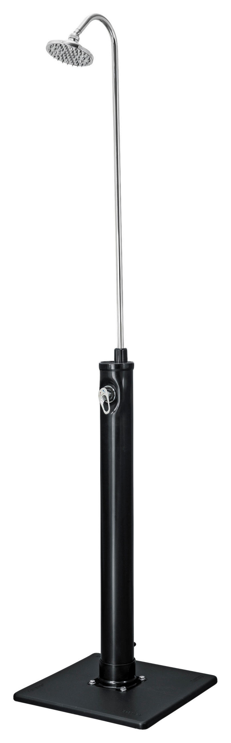 SOLARDUSCHE 58694  - Silberfarben/Schwarz, KONVENTIONELL, Kunststoff/Metall (50/50/218cm) - Bestway