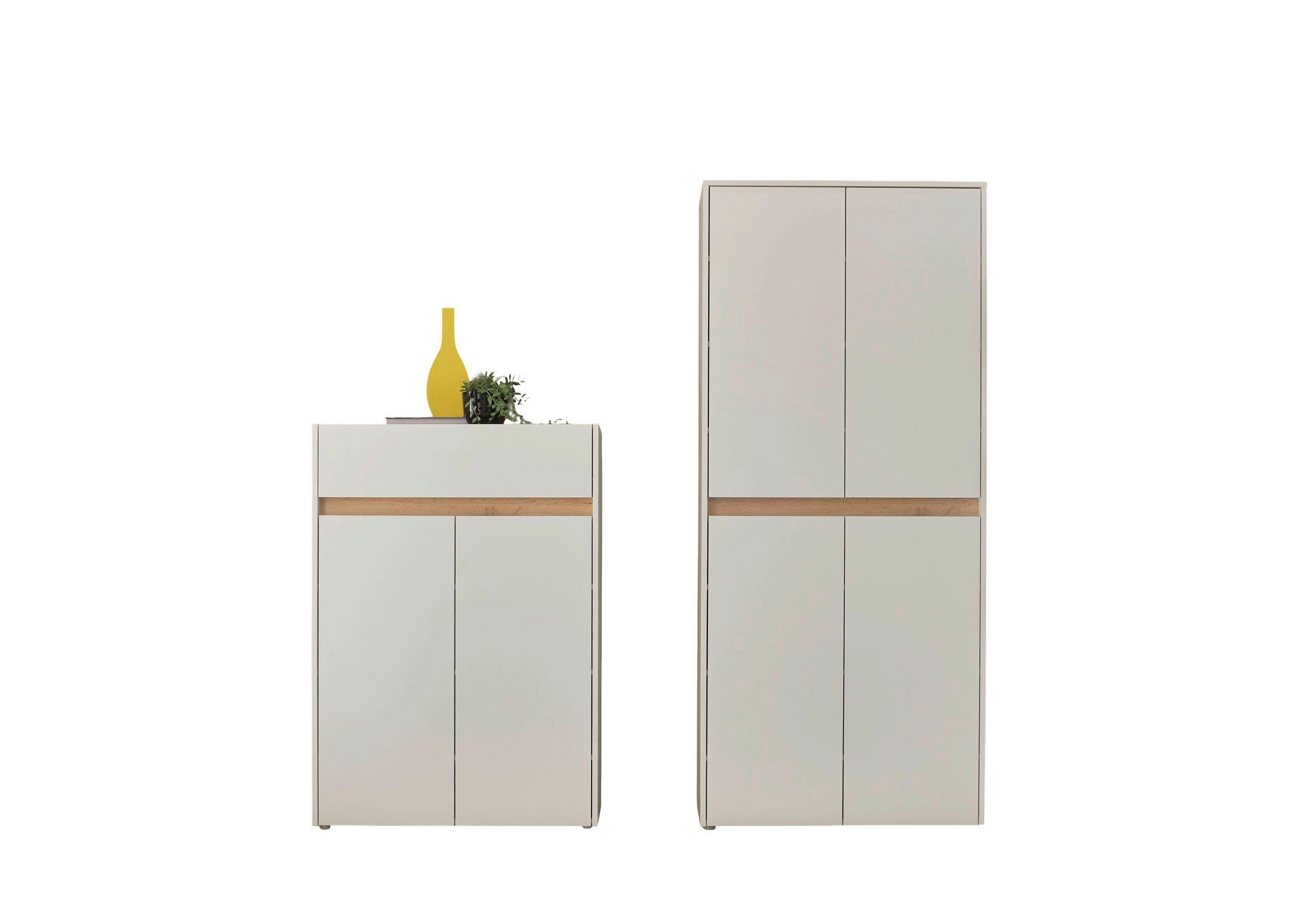 GARDEROBE 2-teilig  in 170/195/35 cm  - Eiche Wotan/Weiß, Design, Holzwerkstoff (170/195/35cm) - Modante