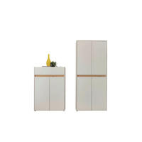 GARDEROBE 2-teilig  in 170/195/35 cm  - Eiche Wotan/Weiß, Design, Holzwerkstoff (170/195/35cm) - Modante