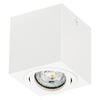 DECKENLEUCHTE    8/8/9,5 cm  - Weiß, Basics, Metall (8/8/9,5cm) - Osram