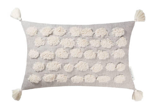 KISSENHÜLLE T-Tufted Blobs 30/50 cm - Naturfarben, Trend, Textil (30/50cm) - Tom Tailor