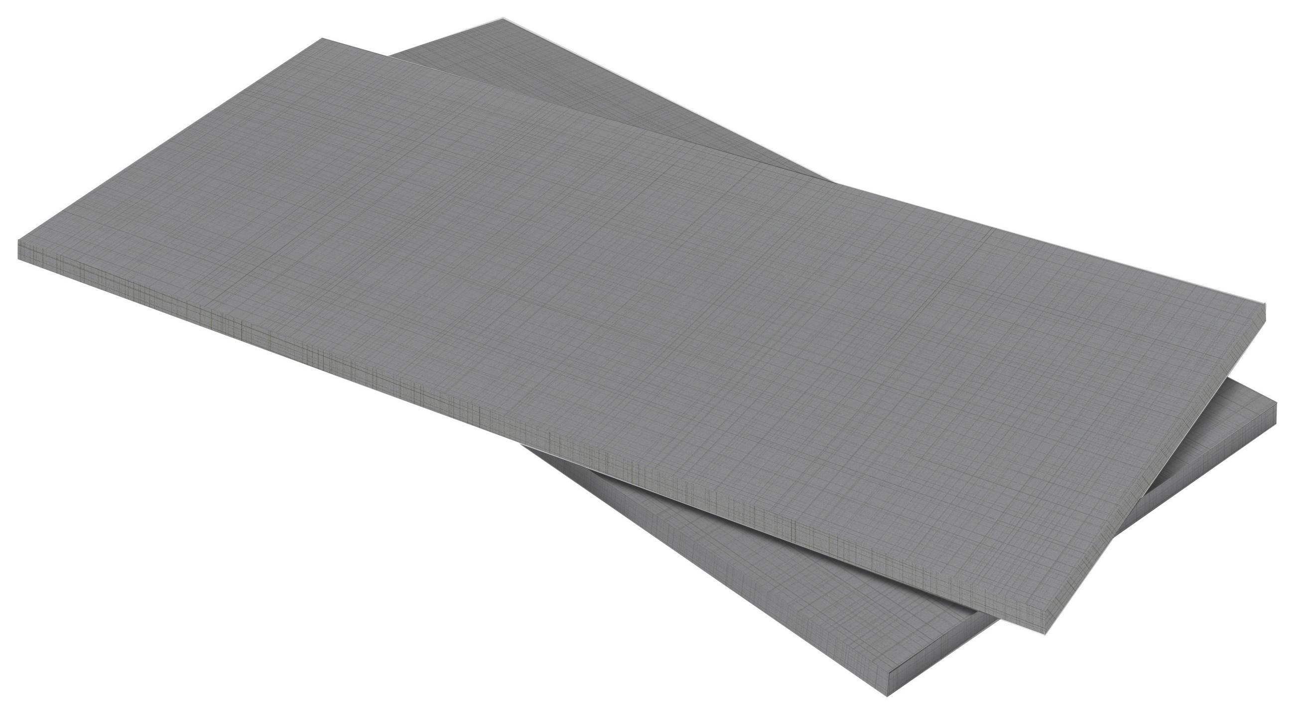 Carryhome SADA VKLÁDACÍCH POLIC, šedá, 110/2/50 cm