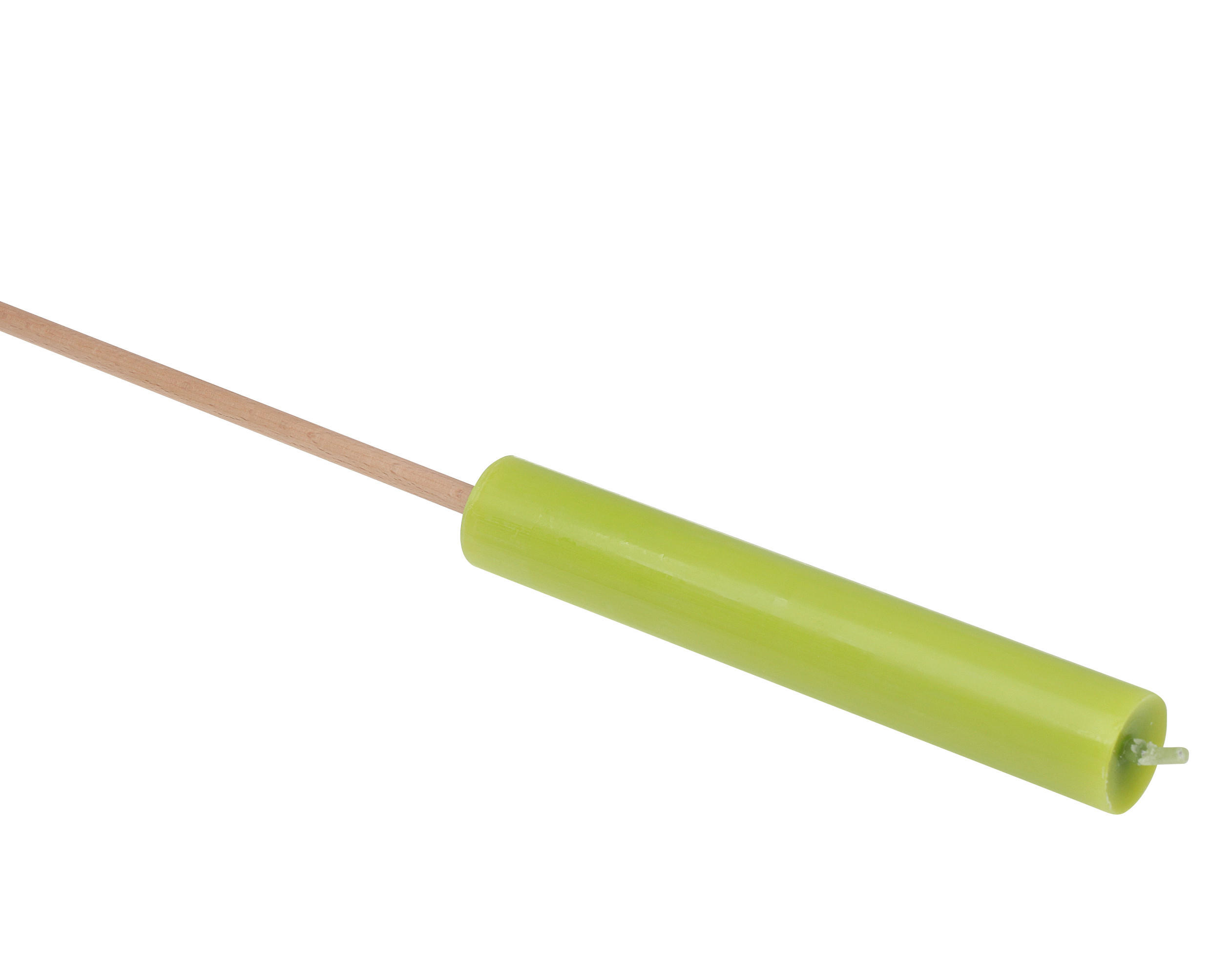 KERZE - Grün, Basics, Paraffin (3,8/23,0cm)