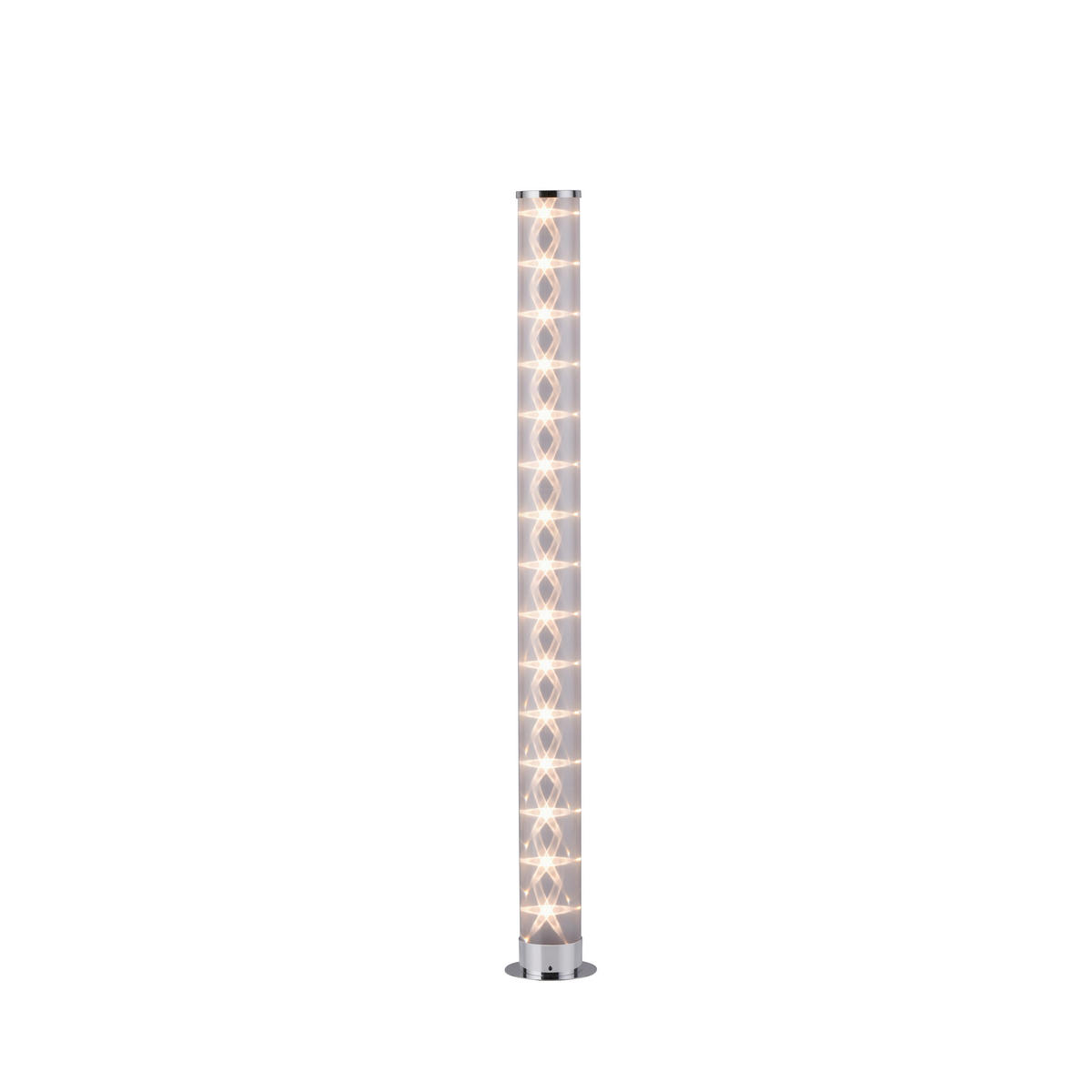 PODNA LED LAMPA - boja hroma, Osnovno, metal/plastika (8/8/100,3cm)