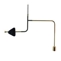 HÄNGELEUCHTE 62/4/47 cm    - Goldfarben/Schwarz, Trend, Stein/Metall (62/4/47cm) - Kayoom
