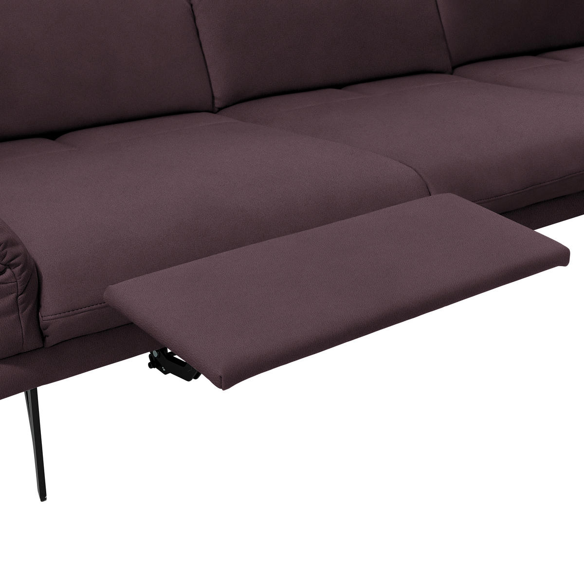 ECKSOFA in Echtleder Dunkelbraun  308/173 cm  - Anthrazit/Dunkelbraun, Design, Leder/Metall (308/173cm) - Joop!