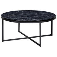 COUCHTISCH in Holzwerkstoff 80/80/36 cm  - Schwarz, Konventionell, Holzwerkstoff/Metall (80/80/36cm) - MID.YOU