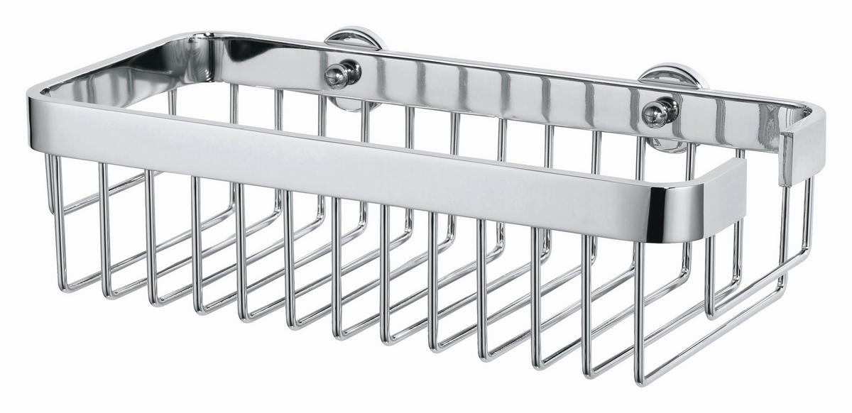 DUSCHABLAGE - Chromfarben, Basics, Metall (30/14,7/8,7cm) - Tesa