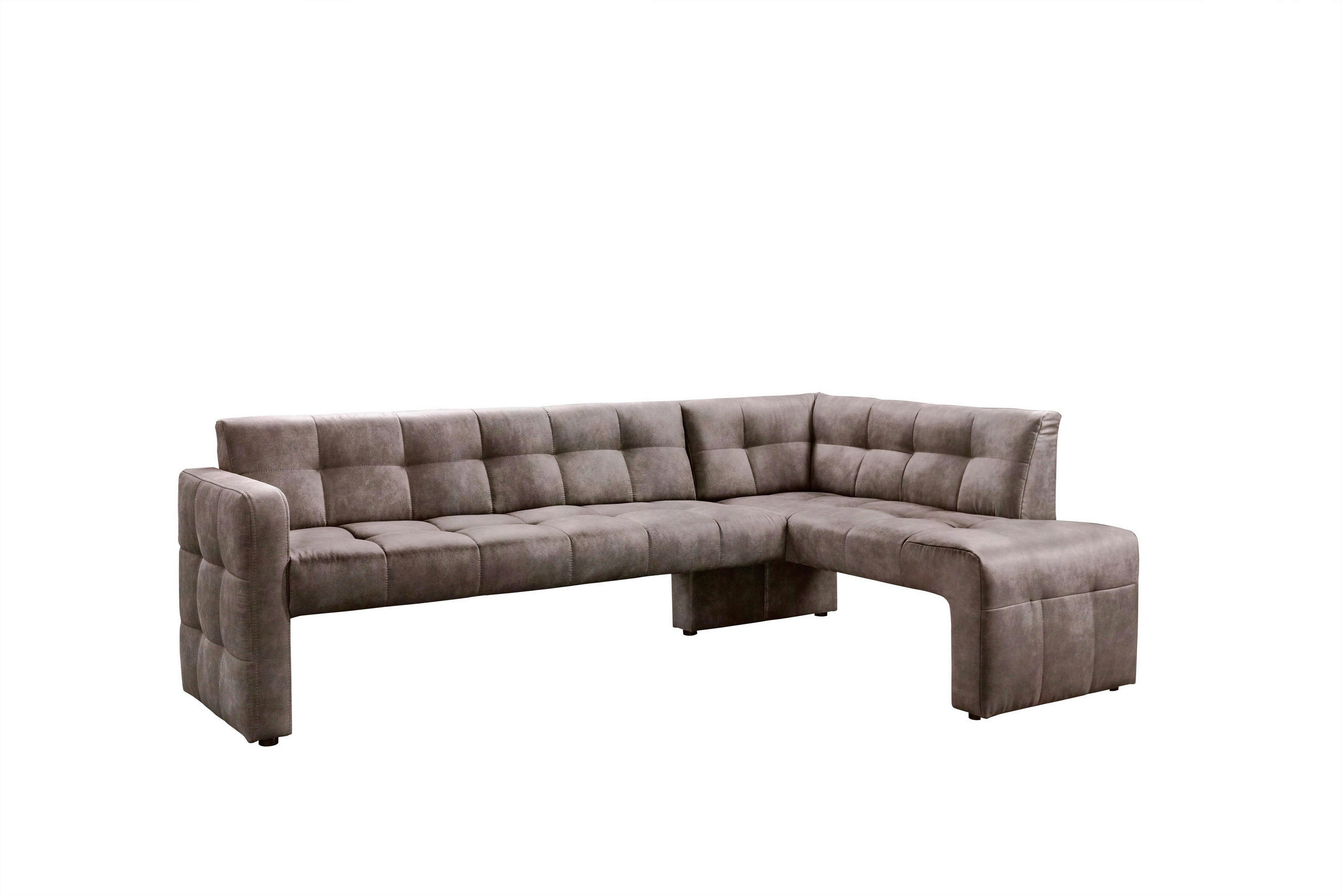 KLUPA KUTNA  smeđa  drvo, tekstil, drvni materijal      - smeđa/crna, Moderno, drvni materijal/drvo (245/157cm) - Livetastic