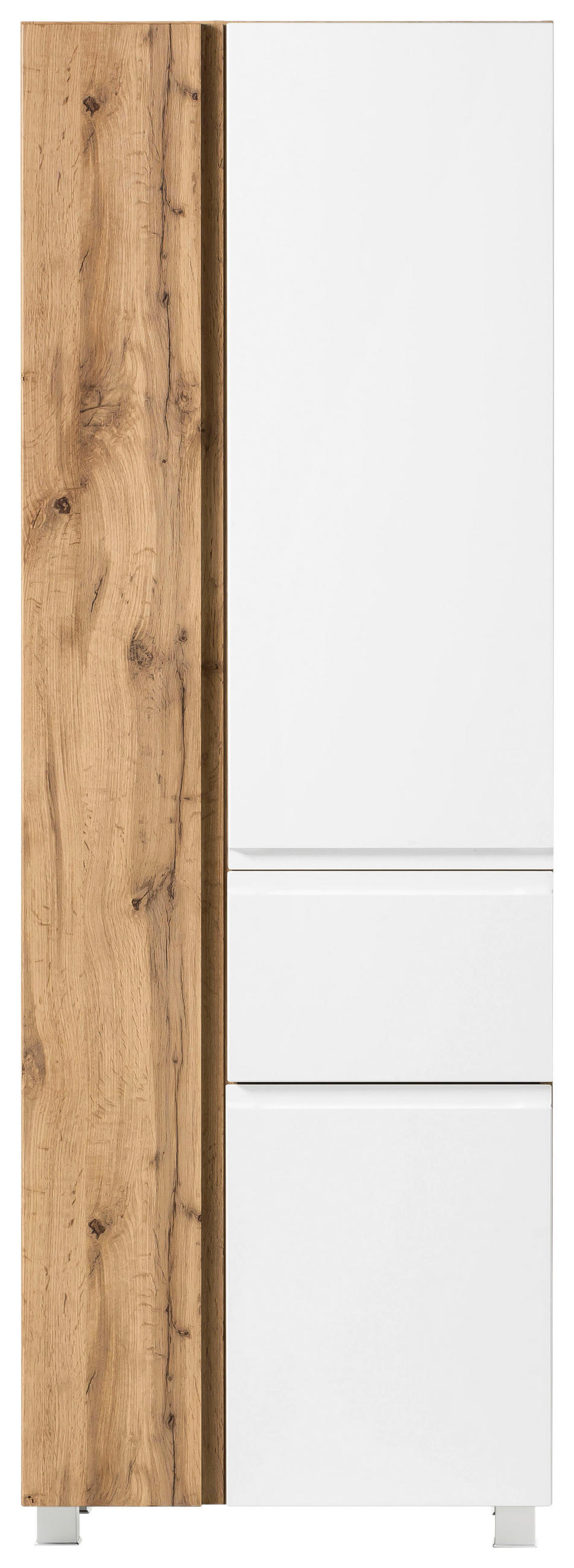 HOCHSCHRANK 65/180/35 cm  - Eiche Wotan/Weiß, MODERN, Holzwerkstoff (65/180/35cm) - Held