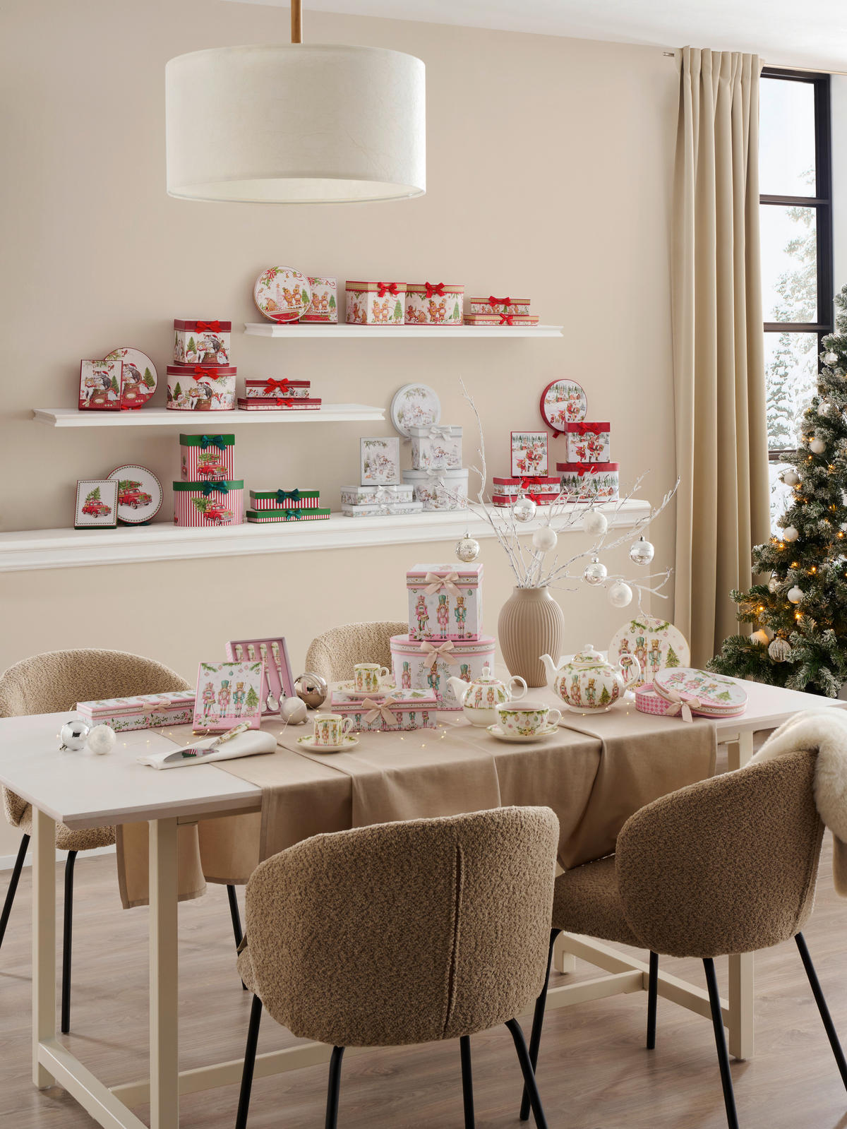 TEA-FOR-ONE-SET  - Multicolor, Trend, Karton/Keramik (17/14cm) - X-Mas