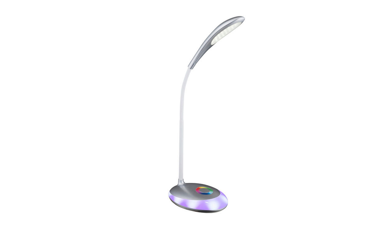 LED-TISCHLEUCHTE 30/11/48 cm   - Silberfarben, Design, Kunststoff (30/11/48cm) - Globo