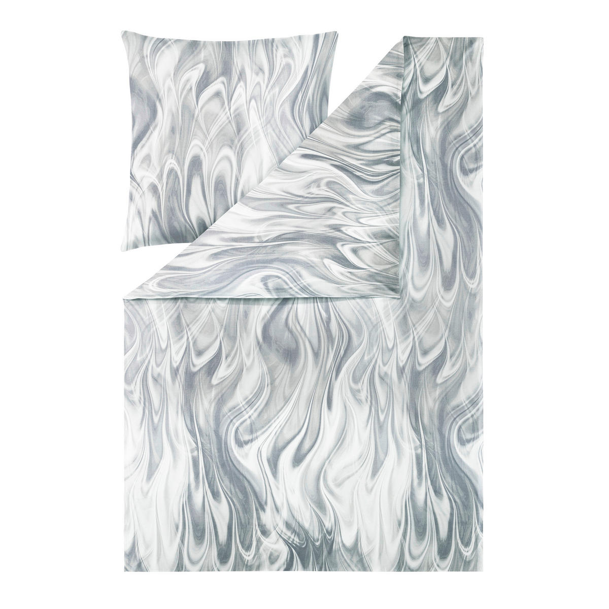 BETTWÄSCHE Atelier Interlock-Jersey 135/200 cm  - Grau, Design, Textil (135/200cm) - Estella