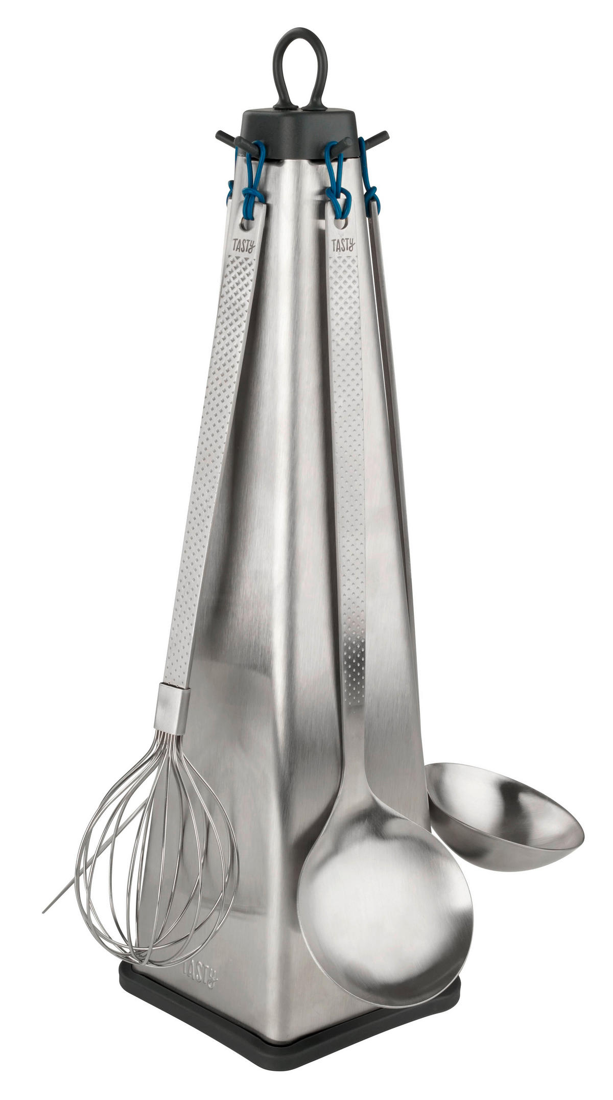 KÜCHENHELFERSET TASTY  - Blau/Silberfarben, Basics, Metall (40/18/14cm) - Fackelmann