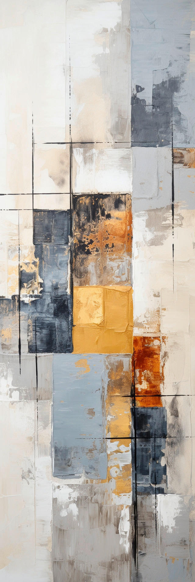 MALBA NA PLÁTNĚ, abstraktní, 30/80 cm