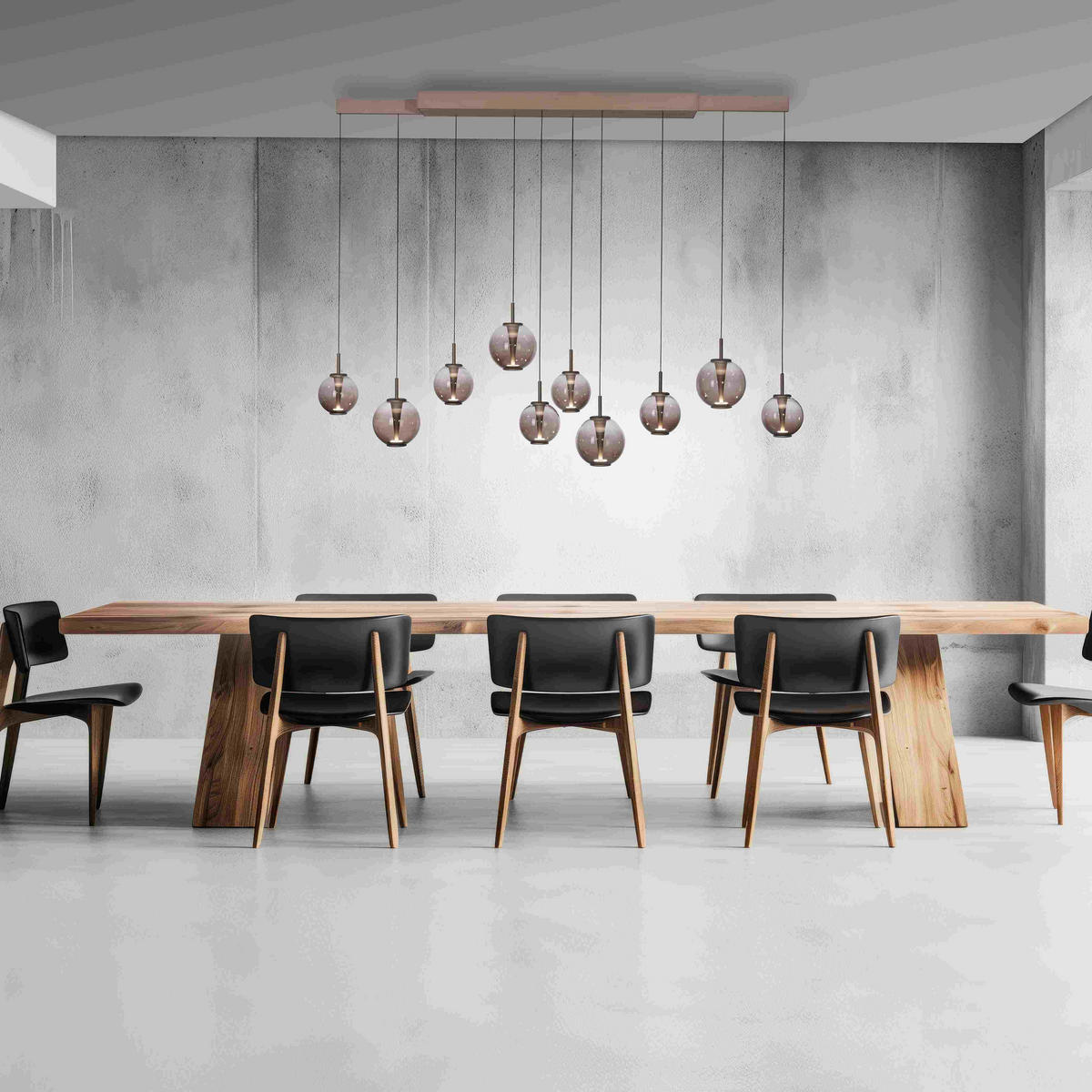 LED-HÄNGELEUCHTE Pure E-Infinity 198/35/180 cm   - Bernsteinfarben, Design (198/35/180cm) - Neuhaus PURE