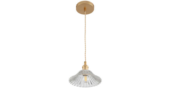 HÄNGELEUCHTE 15/125 cm  - Klar, Trend, Glas/Metall (15/125cm) - Novel