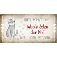 DEKOPANEEL Text 20/40 cm  - Multicolor, Basics, Holz (20/40cm) - Euroart