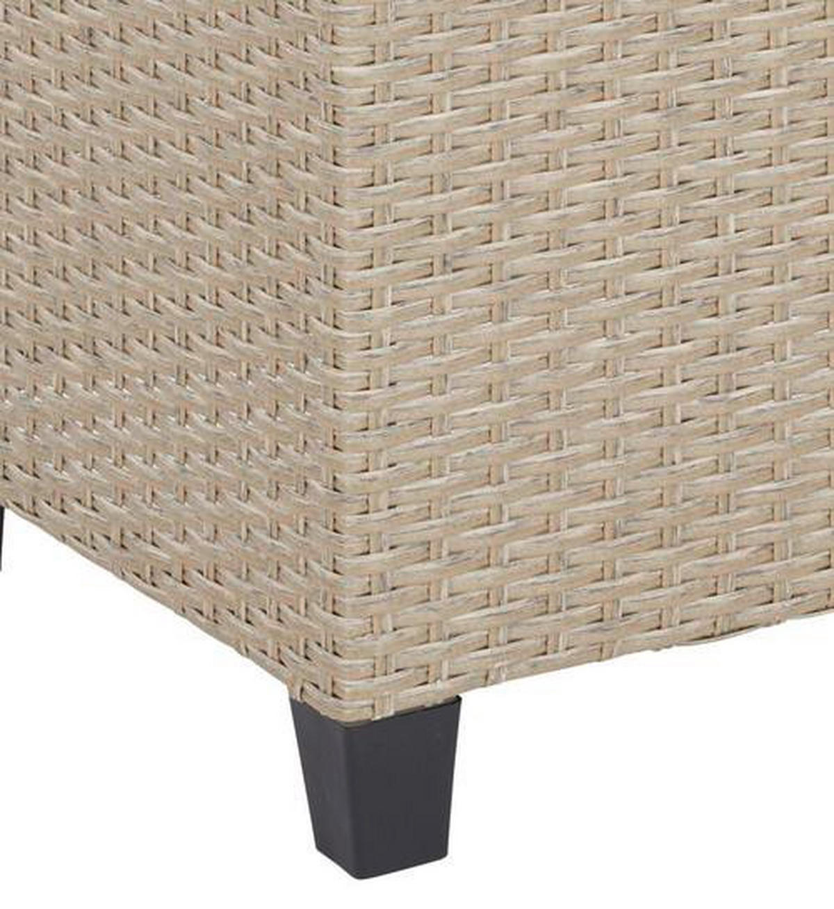 Loungegarnitur 6-tlg. Porto II 175/232 cm Stahl  - Hellgrau/Braun, MODERN, Kunststoff/Textil (175/232cm) - Luca Bessoni