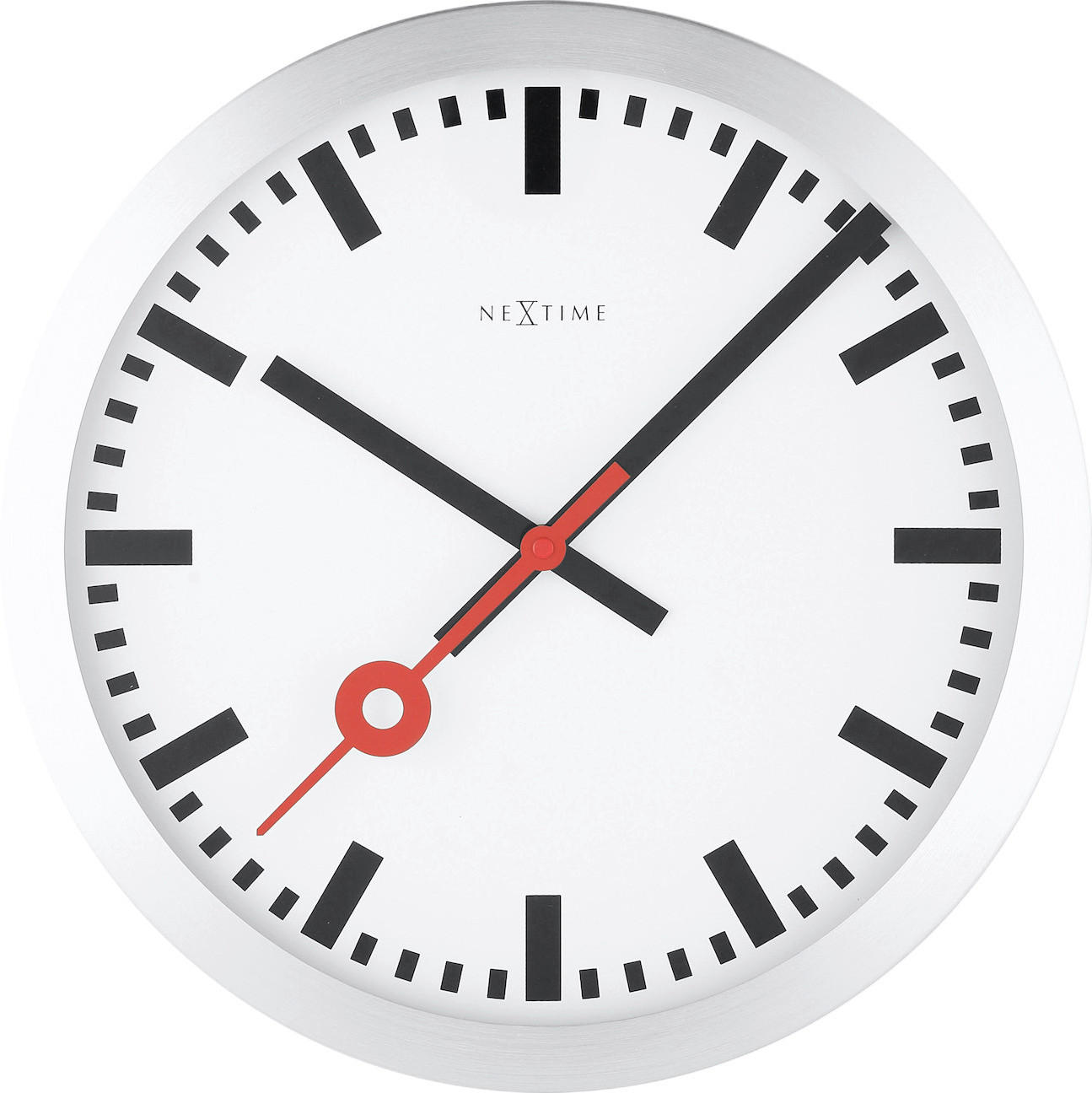 WANDUHR 19/19/3,8 cm   - Silberfarben, Basics, Metall (19/19/3,8cm)