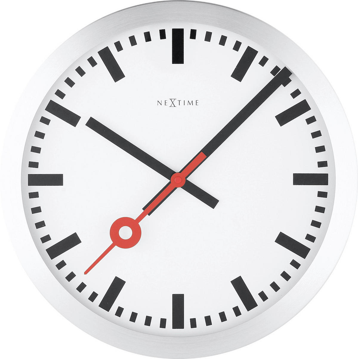 WANDUHR 19/19/3,8 cm   - Silberfarben, Basics, Metall (19/19/3,8cm)
