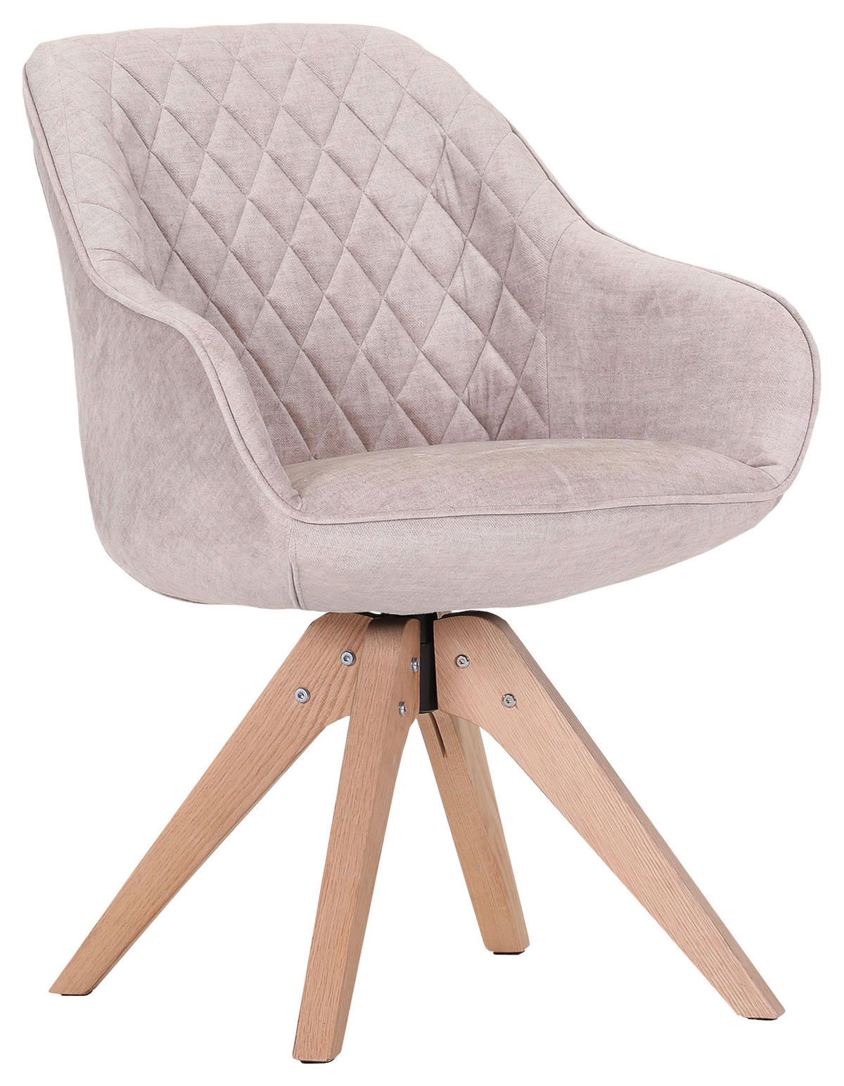 ARMLEHNSTUHL  , Stoffauswahl, Typenauswahl, Sitzfläche 360° drehbar, Gestellauswahl  , Flachgewebe  ,  - Eichefarben/Beige, LIFESTYLE, Holz/Textil (60/83/65cm) - Landscape