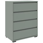 KOMMODE Line  in 80/103/48 cm  - Schwarz/Grün, Design, Holzwerkstoff/Kunststoff (80/103/48cm) - Carryhome