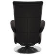 RELAXSESSEL in Leder Dunkelbraun  - Edelstahlfarben/Dunkelbraun, Design, Leder/Metall (78/112/85cm) - Cantus