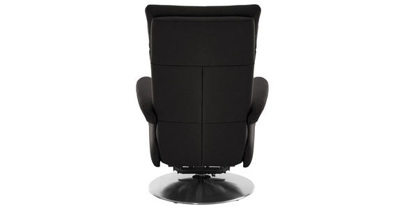RELAXSESSEL in Leder Dunkelbraun - Edelstahlfarben/Dunkelbraun, Design, Leder/Metall (78/112/85cm) - Cantus
