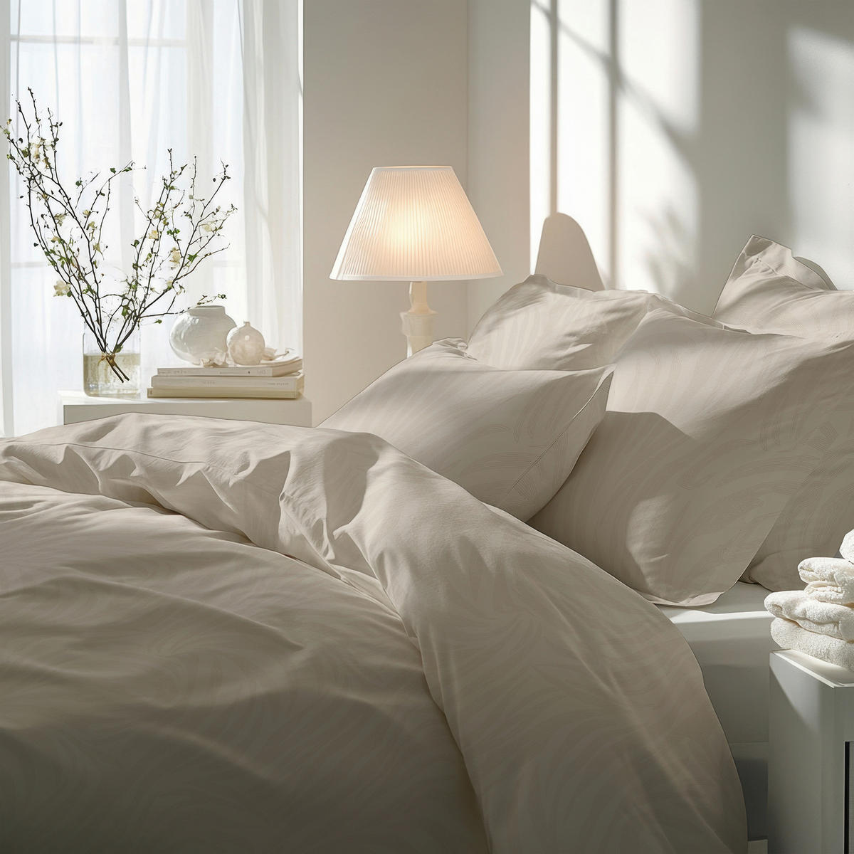 BETTWÄSCHE Flanell 155/220 cm  - Beige, Basics, Textil (155/220cm) - Florella