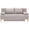 SCHLAFSOFA Webstoff Naturfarben  - Naturfarben, Konventionell, Holz/Textil (195/90/90cm) - Cantus