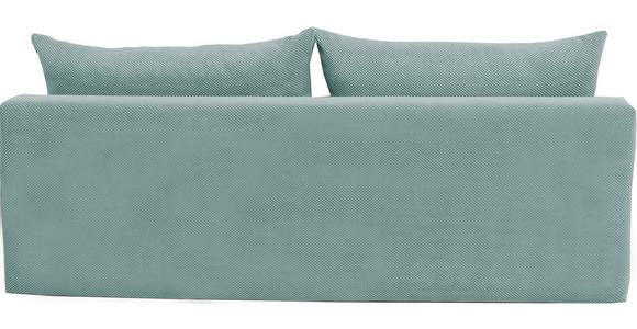 SCHLAFSOFA Webstoff, Plüsch Mintgrün - Schwarz/Mintgrün, Design, Textil (213/89/105cm) - Novel