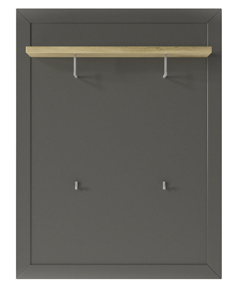 GARDEROBENPANEEL  in 100/130/26,6 cm  - Eichefarben/Graphitfarben, Basics, Holzwerkstoff (100/130/26,6cm) - SetOne by Musterring