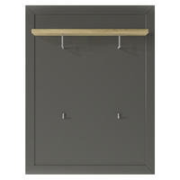 GARDEROBENPANEEL  in 100/130/26,6 cm  - Eichefarben/Graphitfarben, Basics, Holzwerkstoff (100/130/26,6cm) - SetOne by Musterring