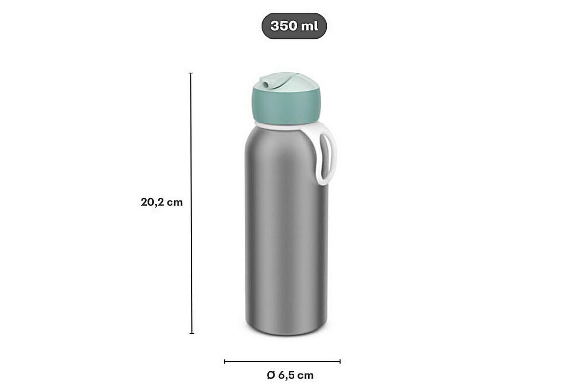 ISOLIERFLASCHE Campus  - Edelstahlfarben/Hellrosa, KONVENTIONELL, Kunststoff/Metall (6,5/7,0/20,2cm) - Mepal