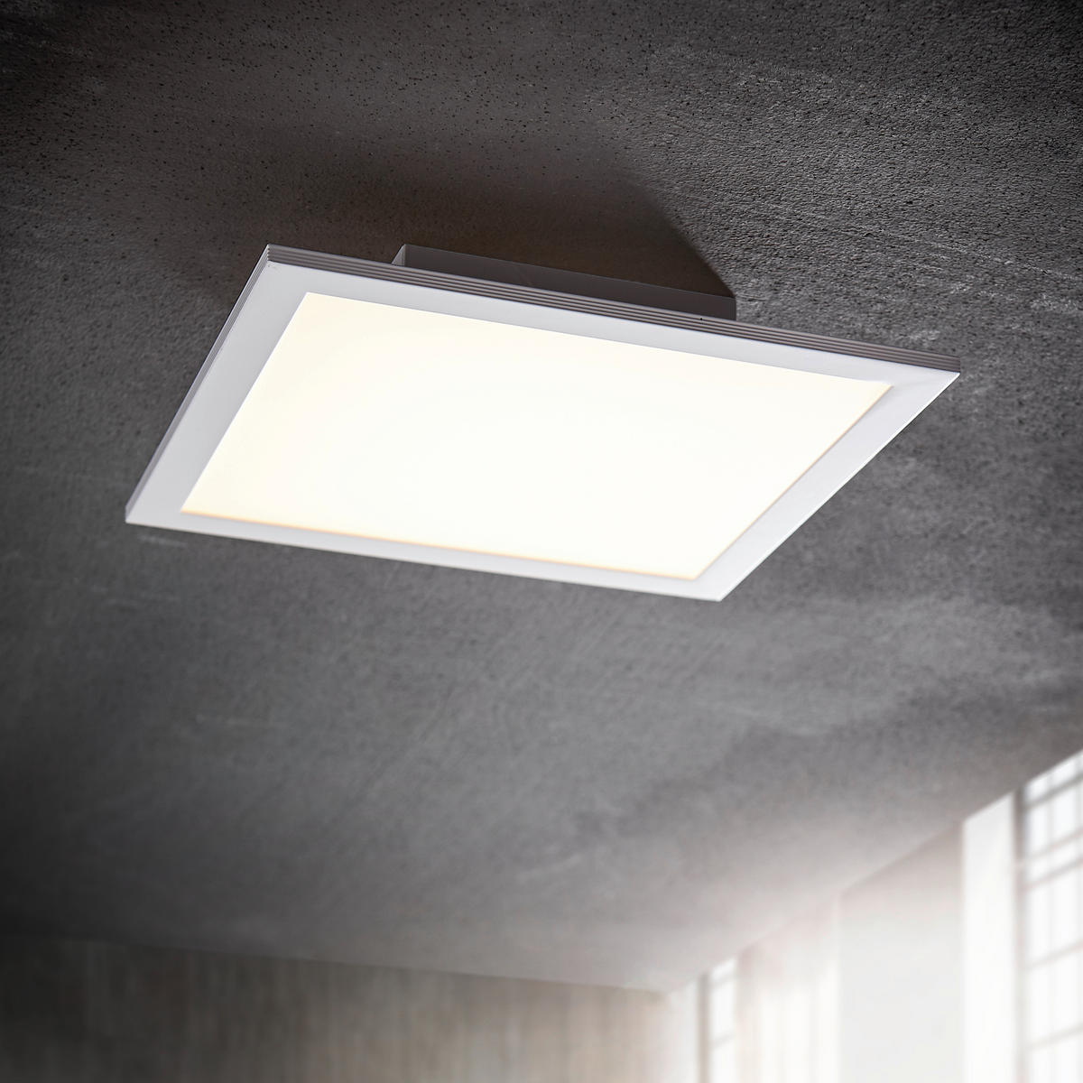 LED-PANEEL 30/30/4,5 cm   - Weiß, Design, Kunststoff/Metall (30/30/4,5cm) - Novel