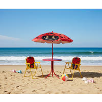 KINDER-GARTENSET Metall, Textil  - Rot, MODERN, Textil/Metall - Siena Garden