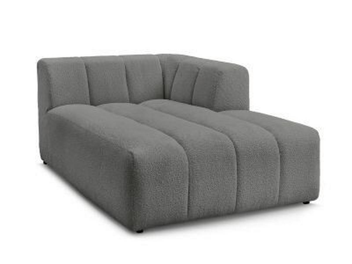 SOFAELEMENT ANNECY Bouclé Dunkelgrau  - Dunkelgrau/Schwarz, MODERN, Kunststoff/Textil (120/72/170cm)
