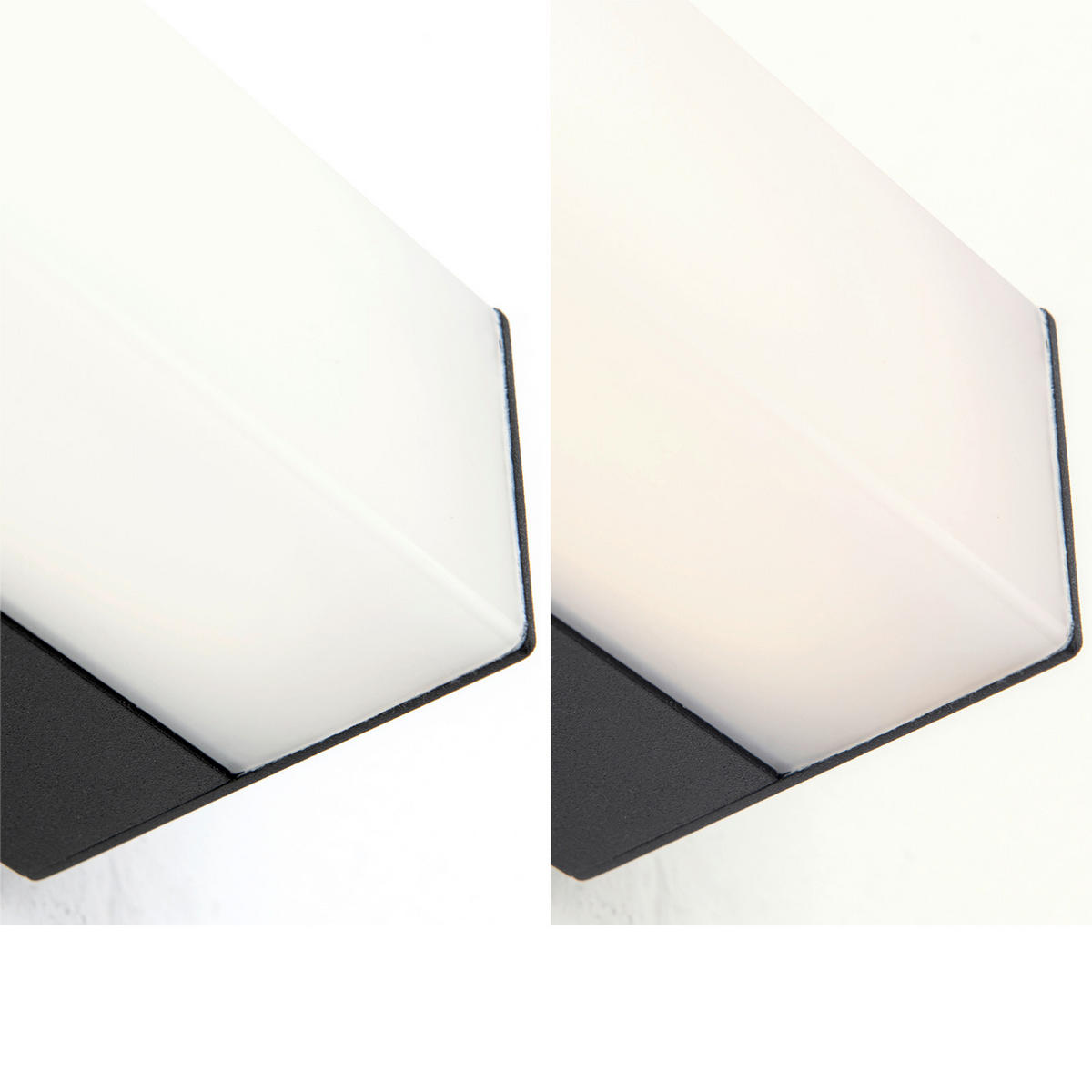 SPIEGELLEUCHTE Horizon   - Schwarz/Weiß, KONVENTIONELL, Kunststoff/Metall (60/4/5,8cm)