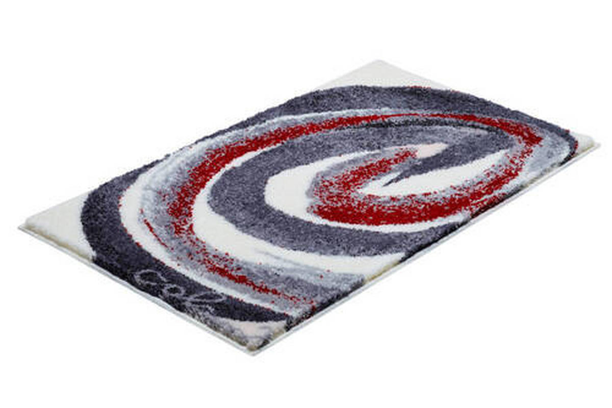 KOBEREC DO KOUPELNY, 60/100 cm - šedá/červená, Basics, textil/plast (60/100cm) - Grund