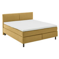 BOXSPRINGBETT 180/200 cm  in Currygelb  - Currygelb/Schwarz, MODERN, Kunststoff/Textil (180/200cm) - Beldomo - Sleep