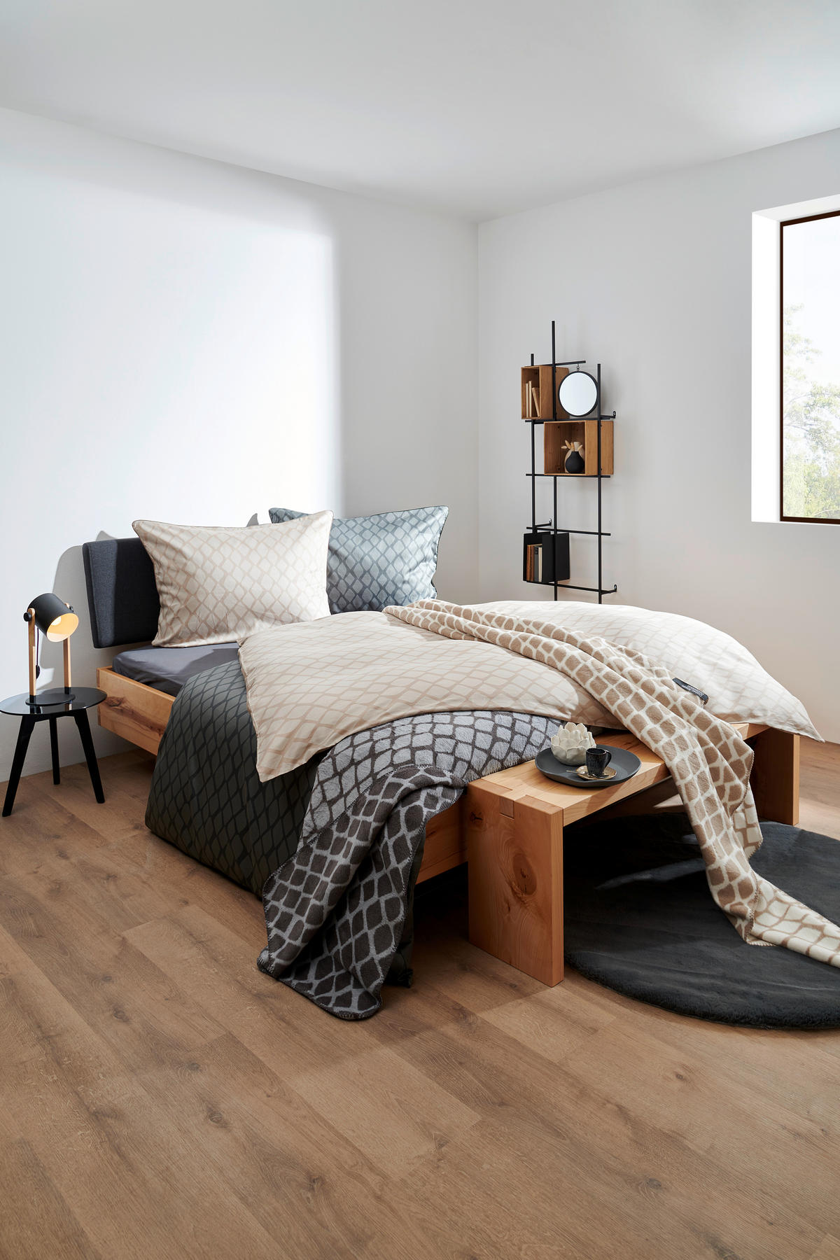 BETTWÄSCHESET Satin 160/210 cm  65 cm/100 cm  - Beige, Design, Textil (160/210cm) - Dieter Knoll