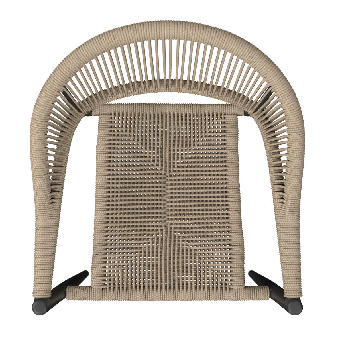 STAPELSESSEL Aluminium Anthrazit, Beige  - Anthrazit/Beige, KONVENTIONELL, Kunststoff/Metall (55/78/59.5cm) - Ambia Garden