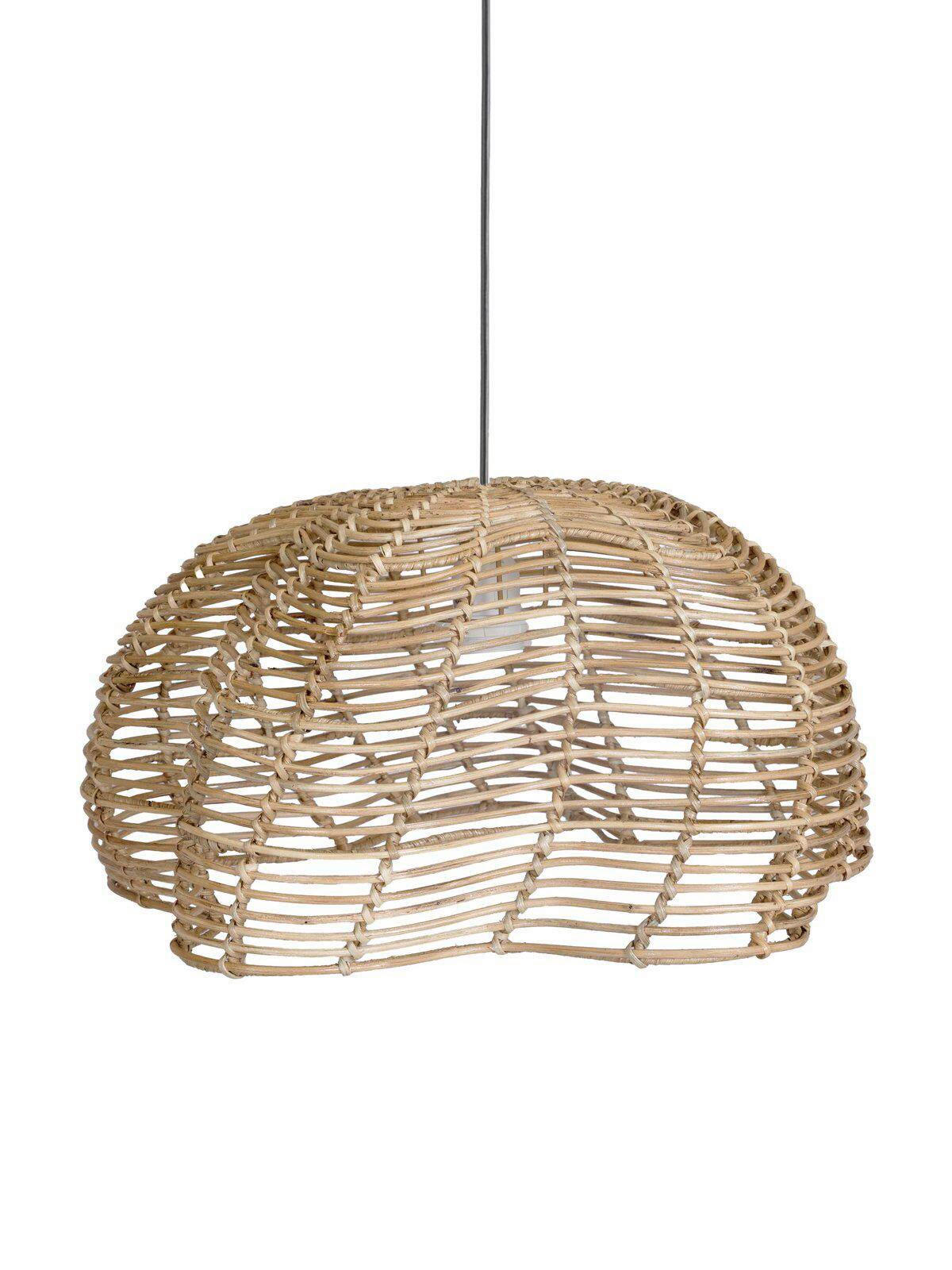 AUßENHÄNGELEUCHTE Mayla 43/24/43 cm  - Beige, Natur, Holz (43/24cm) - PR Home