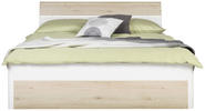 POSTEL, 180/200 cm, dřevo, bílá, barvy buku - bílá/barvy buku, Design, dřevo/kompozitní dřevo (180/200cm) - Ti'me