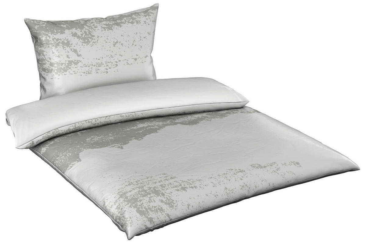 POSTELJINA SA DVA LICA 140/200 cm saten siva  - siva, Osnovno, tekstil (140/200cm) - Esposa