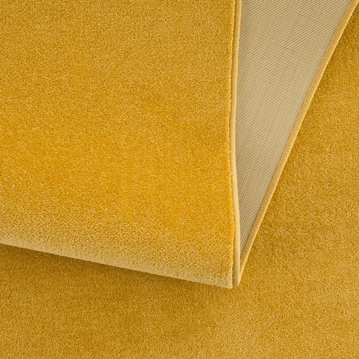 WEBTEPPICH 200 cm Uni Gelb  - Gelb, LIFESTYLE, Kunststoff/Textil (200cm)