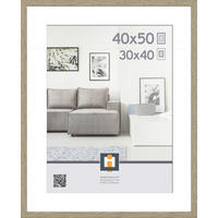 RÁM NA OBRAZY, 1 foto 40 cm x 50 cm - farba duba, Basics, plast (42/52/2,5cm)