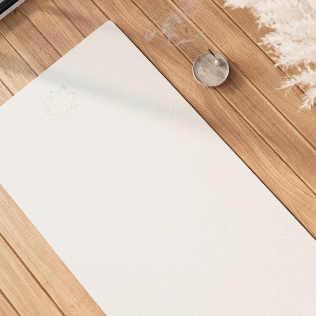 YOGAMATTE - Weiß, Basics, Holz/Kunststoff (60/190cm) - WECON HOME