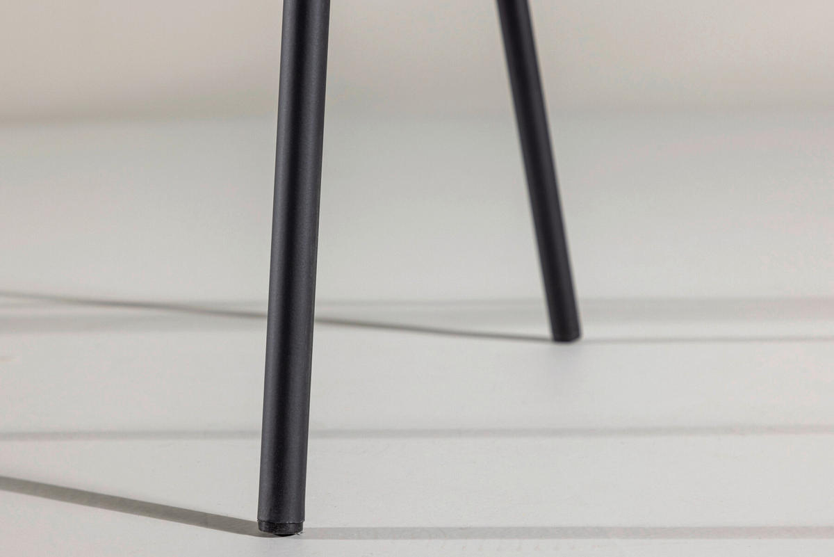 STUHL  in Stahl Metall, Textil  - Beige/Schwarz, MODERN, Textil/Metall (54/80/62cm) - Livetastic